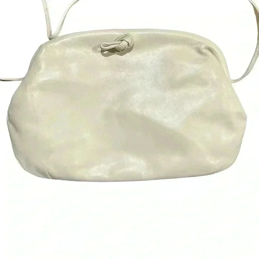 Vintage Crown Lewis clutch with shoulder strap one interior zip pocket